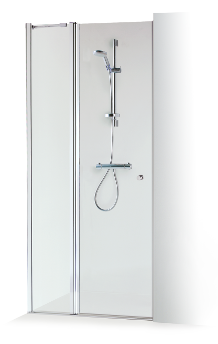 Shower door with wall panel GRETA PLIUS